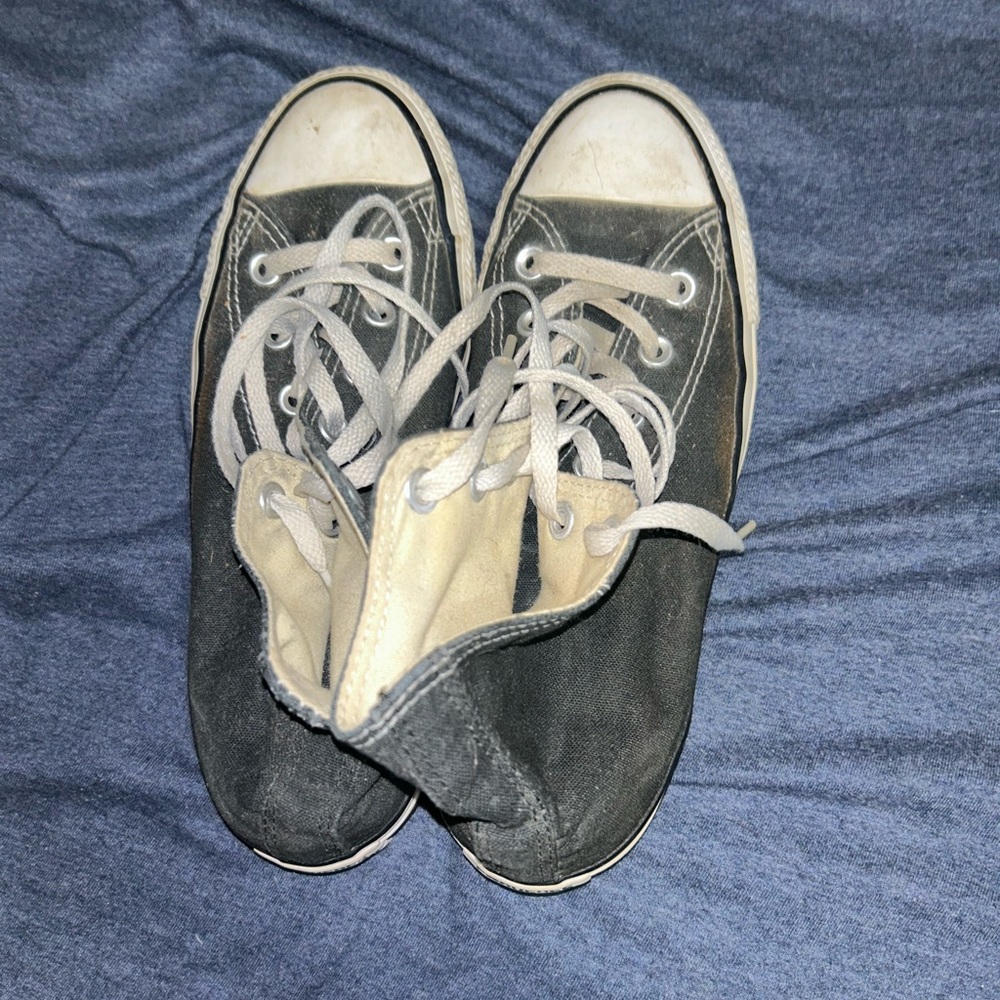 black high top converse